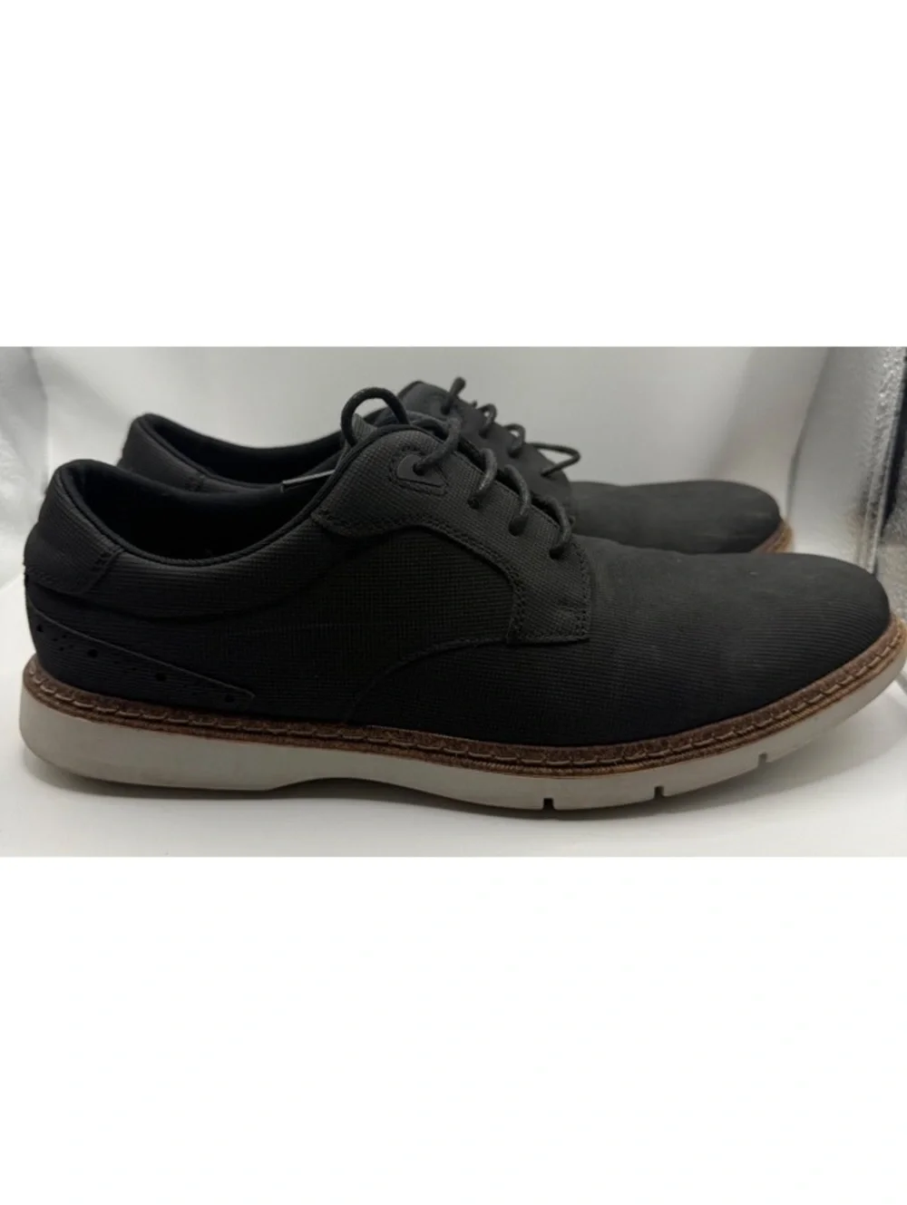 Stacy Adams Men's gray Skyler Plain Toe Lace-Up Oxfords size 10m